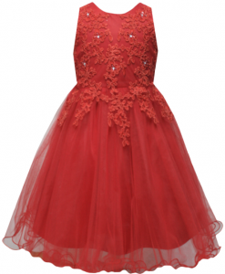 GIRLS DRESSY DRESS (0515746) RED